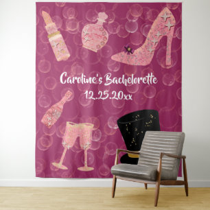Tapisserie pailletée Champagne Enterrement de Vie