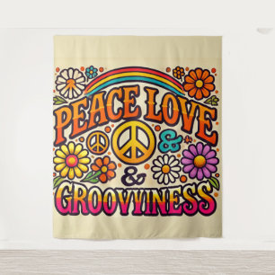 Tapisserie Paix, Amour & Grooviness