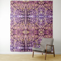 Tapisserie peinture Abstraite, Rouge-Violet Insigh
