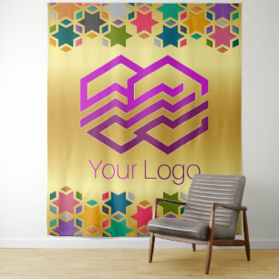 Tapisserie personnalisée avec votre logo ou image