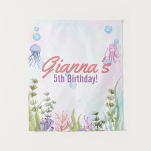 Tapisserie personnalisée de signe d'anniversaire s