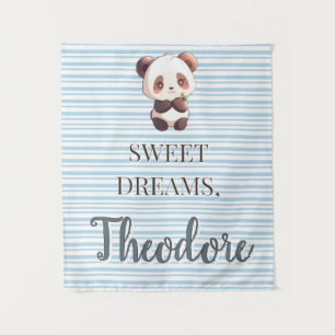 Tapisserie personnalisée douce rêves Panda mignon