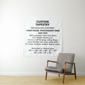 Tapisserie personnalisée sur mesure murale 57"x57"