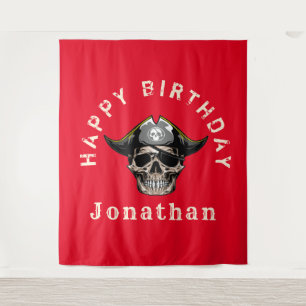 Tapisserie Pirate Jack Capitaine Crâne de Pirate R
