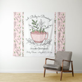Tapisserie pour Baby Shower sur le thème de la Fêt