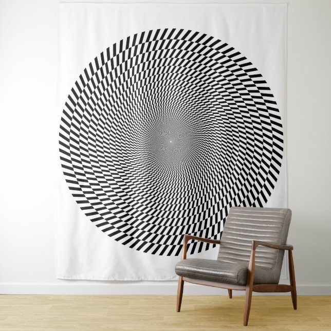 Tapisserie Puzzle Spirale (En situation)