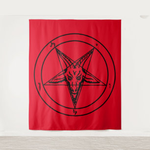 Tapisserie Red Baphomet