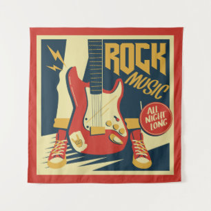 Tapisserie Retro Rock Music