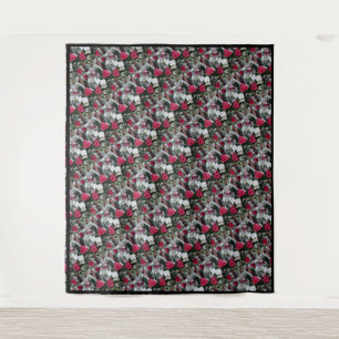 Tapisserie Rosas blancs et rouges