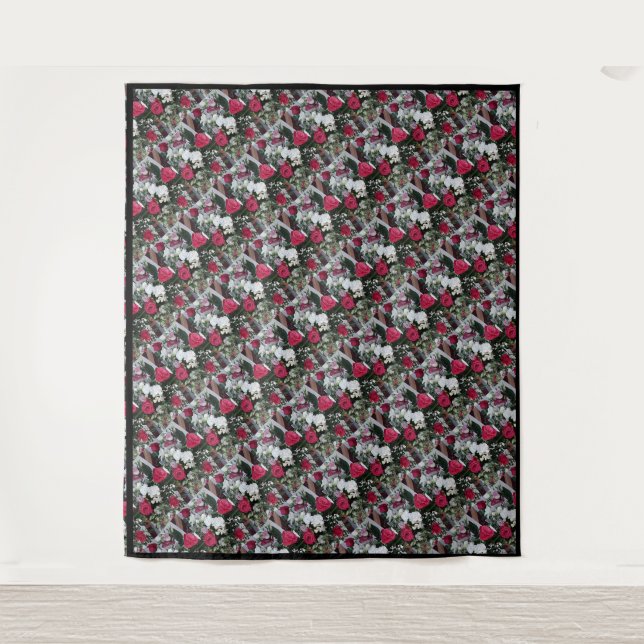 Tapisserie Rosas blancs et rouges (Devant)