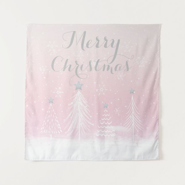 Tapisserie rose Christmas Wonderland (Devant)