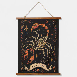 Tapisserie Scorpio Zodiaque céleste Art