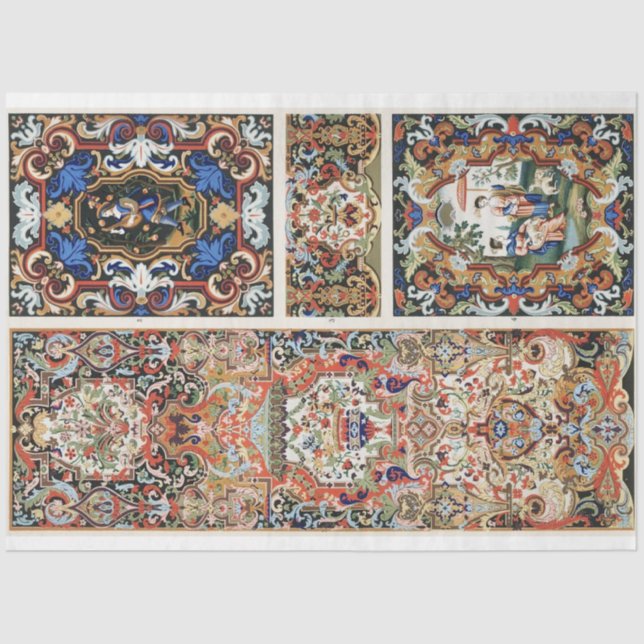 Tapisserie Seidenpapier (Vorderseite)