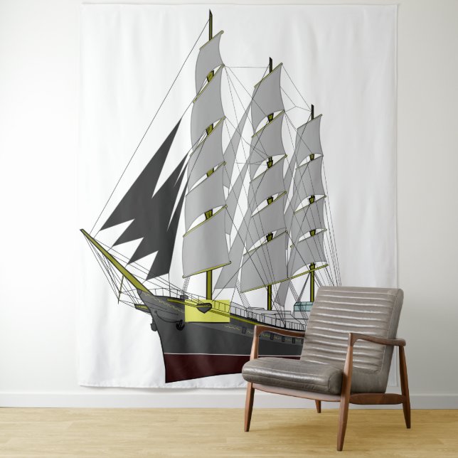 Tapisserie Ship Ahoy (En situation)