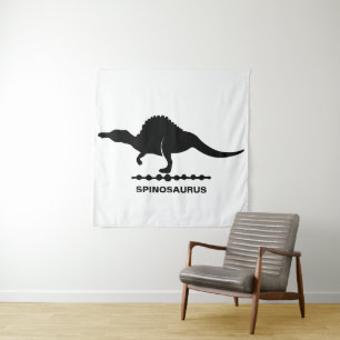Tapisserie silhouette de dinosaure Spinosaurus