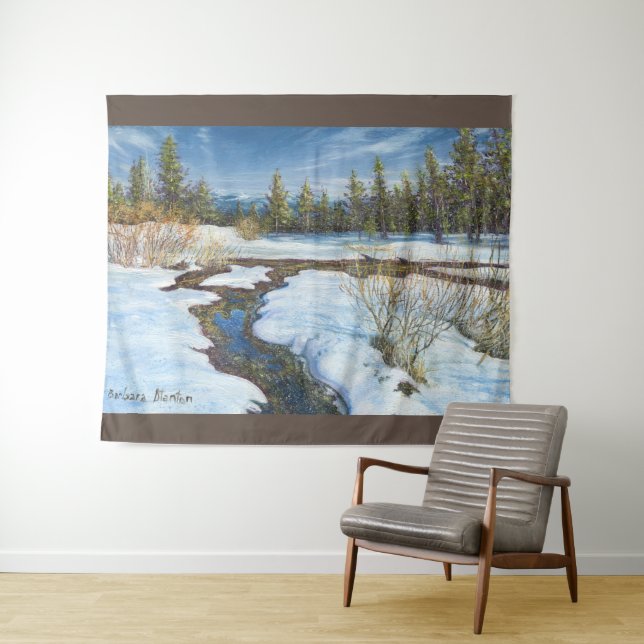 Tapisserie "Snow Melt" (En situation (horizontale))