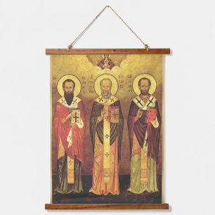 Tapisserie Suspendue 3 Saintes Hiérarchies l Icône Orthodoxe