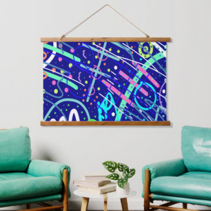 Tapisserie Suspendue A travers le ciel nocturne
