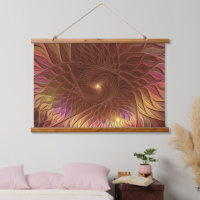 Abstrait brillant Plante Brown frappant art fracta