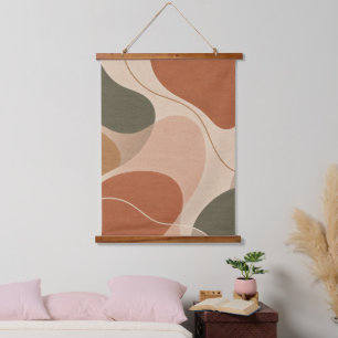 Tapisserie suspendue abstraite organique
