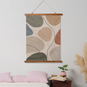 Tapisserie suspendue abstraite organique
