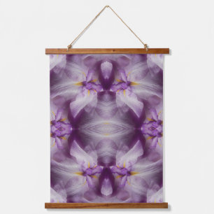 Tapisserie Suspendue Abstraite violette japonaise Iris