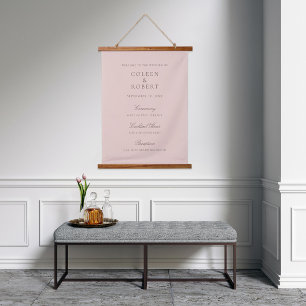 Tapisserie Suspendue Affiche de bienvenue de l'Mariage couleur personna