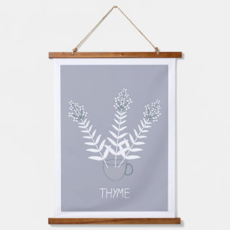 Tapisserie Suspendue affiche de thym de jardin