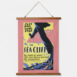 Tapisserie Suspendue Affiche de voyage Promotion Sea Cliff, Long Island