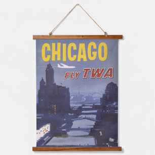 Tapisserie Suspendue Affiche Voyage Pour Les Vols Trans World Airlines
