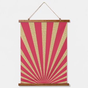 Tapisserie Suspendue Affiches à rayures Sunburst