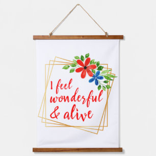 Tapisserie Suspendue affirmations motivationnelles pour l'amour-propre 