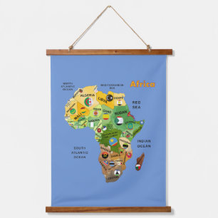 Tapisserie Suspendue Africa map