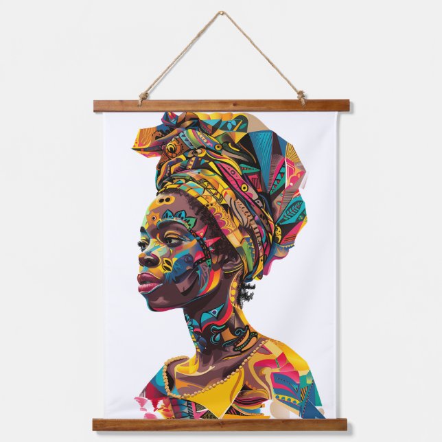 TAPISSERIE SUSPENDUE AFRICAIN (Recto)