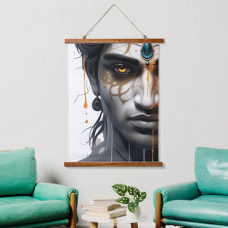Tapisserie Suspendue AI-Imprimé Le Seigneur Krishna