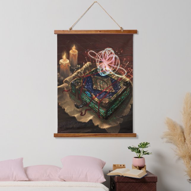 Tapisserie Suspendue Akasha Codex - mystical esoteric fantasy art (Chambre à coucher)
