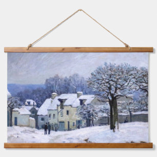 Tapisserie Suspendue Alfred Sisley - Place Chenil à Marly, Effet de nei