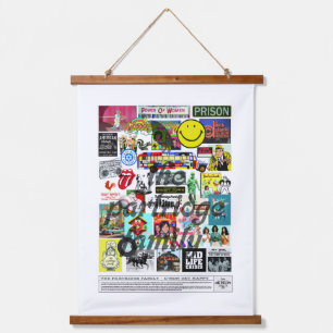Tapisserie Suspendue Allons-y, soyons heureux – Collage Rétro de la Cul