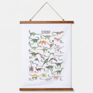 Tapisserie Suspendue Alphabet Dinosaure