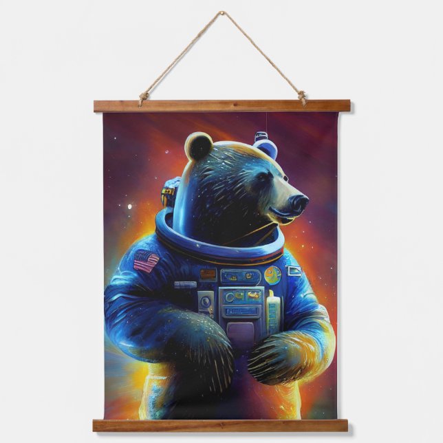Tapisserie Suspendue Animal Astronaut Marche spatiale, Univers, espace, (Recto)
