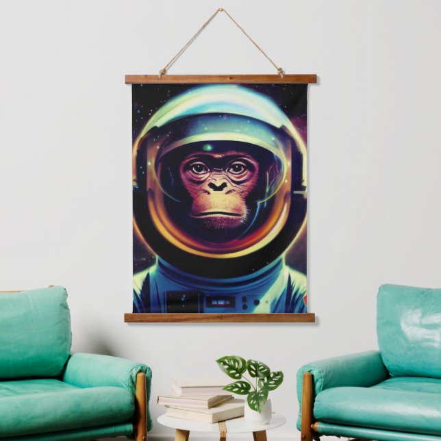 Tapisserie Suspendue Animal Astronaut Marche spatiale, Univers, espace, (Salon)