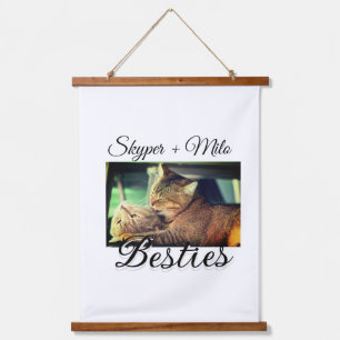 Tapisserie Suspendue Animaux de compagnie amis besties ajouter nom anim