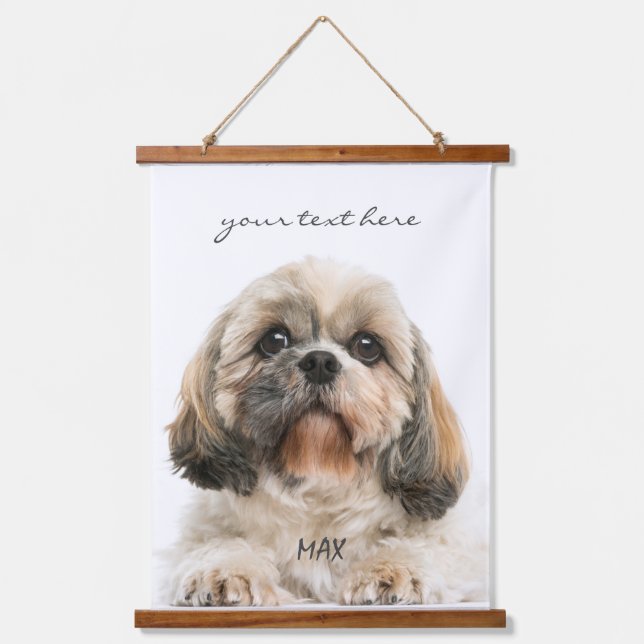 Tapisserie Suspendue Animaux de compagnie Anniversaire Photo Chien Papa (Recto)
