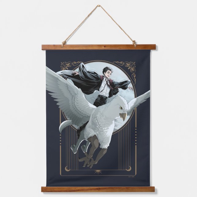 Tapisserie Suspendue Anime HARRY POTTER™ Vol avec Buckbeak (Recto)