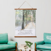 Aquarelle de la trajectoire de forêt paisible