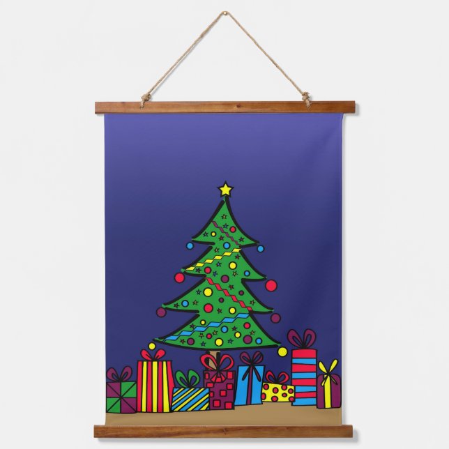 Tapisserie Suspendue Arbre de Noël (Recto)