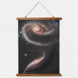 Tapisserie Suspendue Arp 273 Galaxies Interagissant En Andromède.