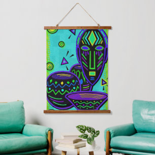 Tapisserie Suspendue Artifact African Pop Art