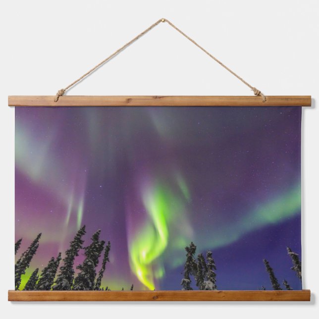 Tapisserie Suspendue Aurora Borealis | Fairbanks, Alaska (Devant)