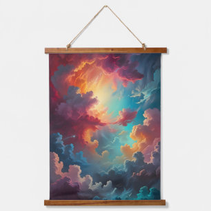 Tapisserie Suspendue Aurora dans les nuages